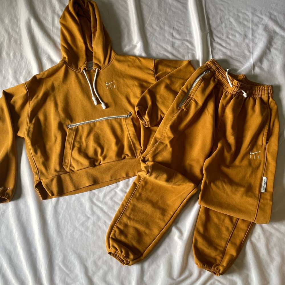Nike Yellow Sweatpants Relaxed Fit Joggers